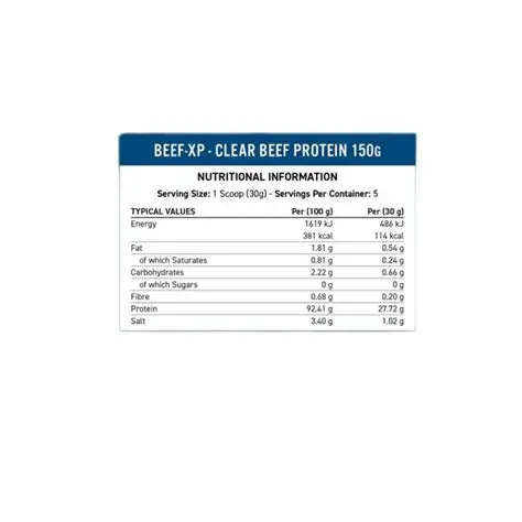 AN BEEF-XP ISOLATE - 150G nutrition