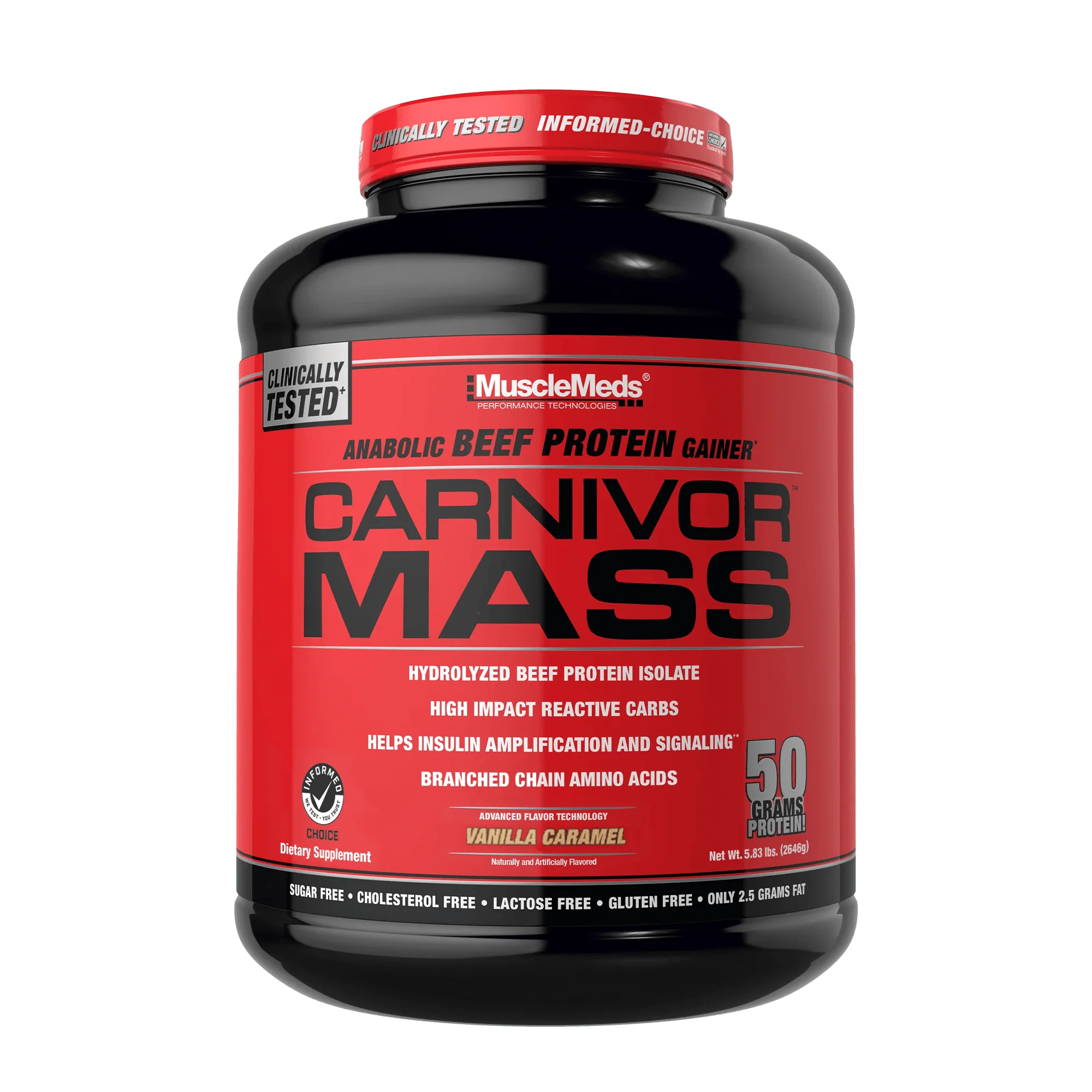 MUSCLEMEDS CARNIVOR MASS BEEF PROTEIN - 2.6KG