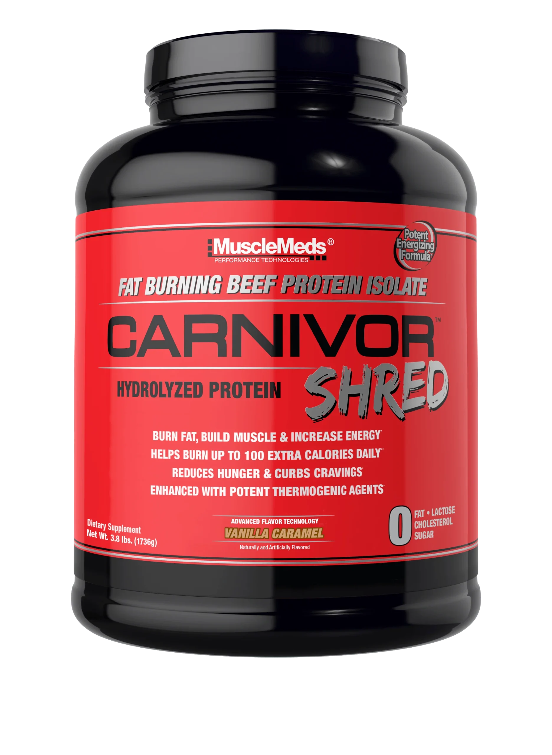 MUSCLEMEDS CARNIVOR SHRED BEEF ISOLATE - 1.9KG vanilla