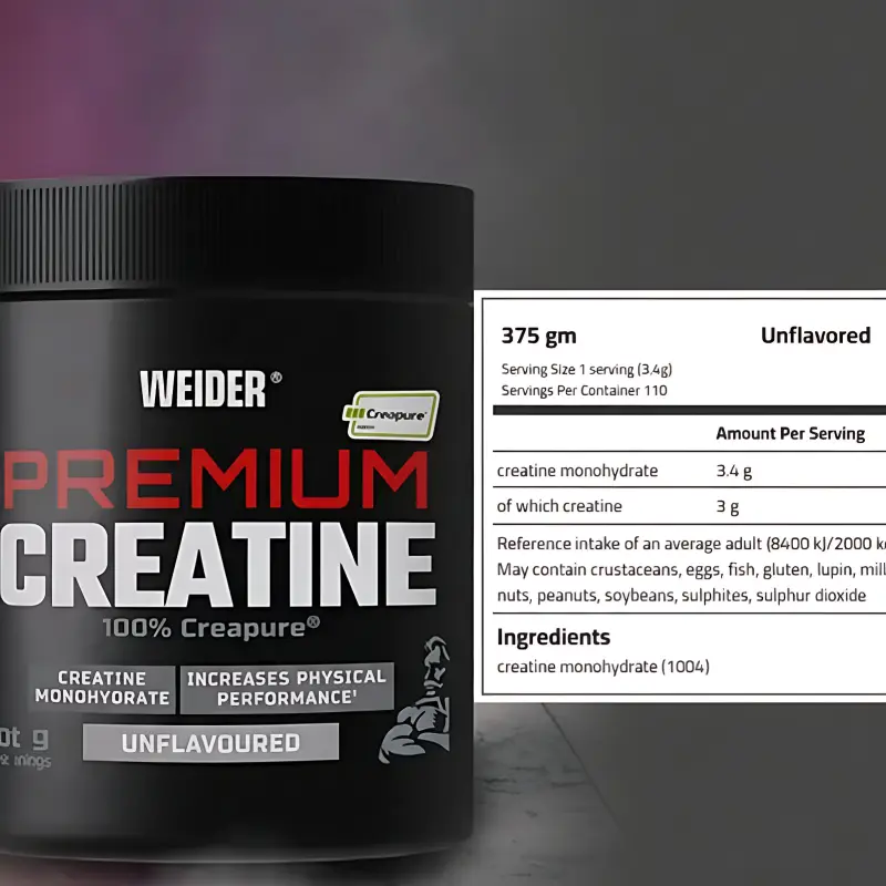 WEIDER PREMIUM CREATINE CREAPURE - 375G (110SRV) nutrition